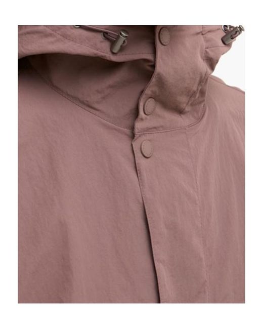 Barbour Brown Zippered Hooded Raincoat for men