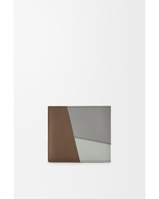 Loewe Gray Puzzle Bifold Coin Wallet for men