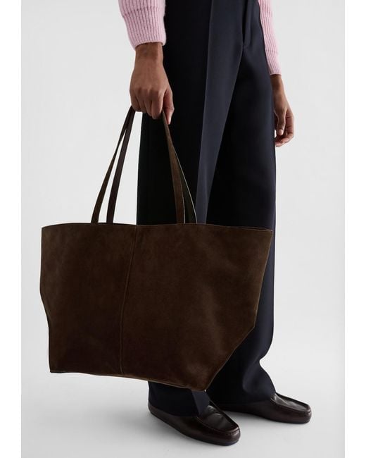 Jil Sander Brown Linea Tote Large