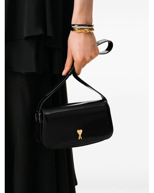 AMI Black Paris Shoulder Bag