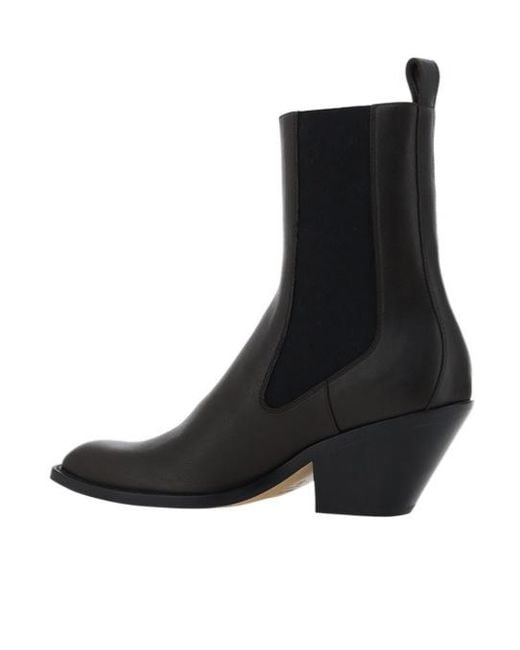 Khaite Black Austin Ankle Boots