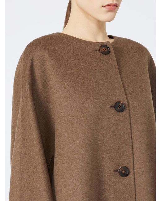 Max Mara Brown 'S Kate Button-Up Coat