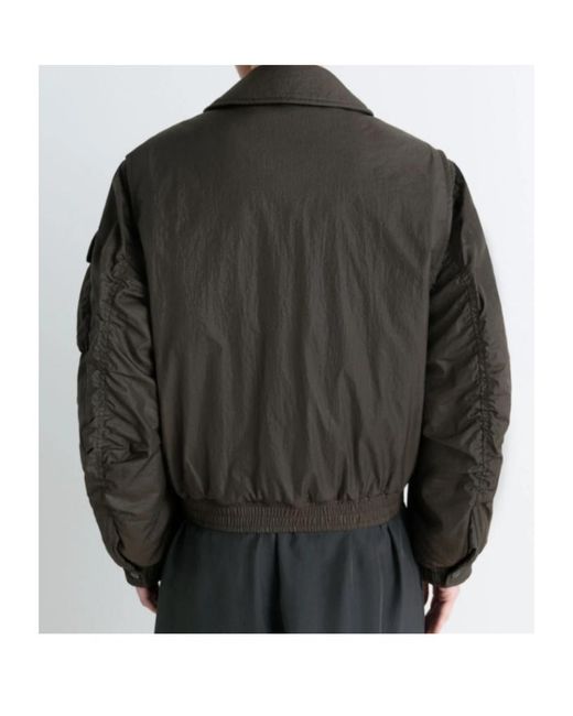 Lemaire Black Detachable-Collar Puffer Jacket