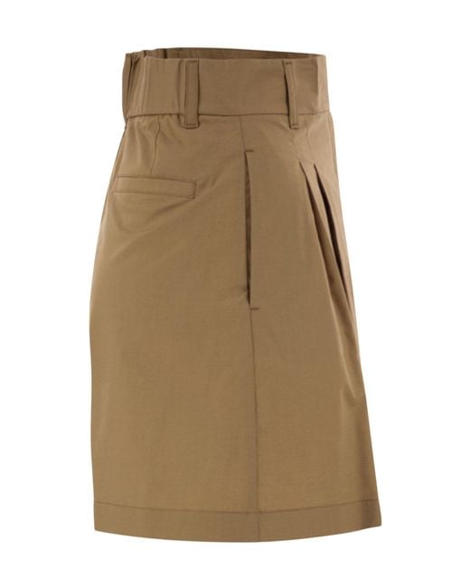 Herno Natural Button Zip-Fastening Shorts
