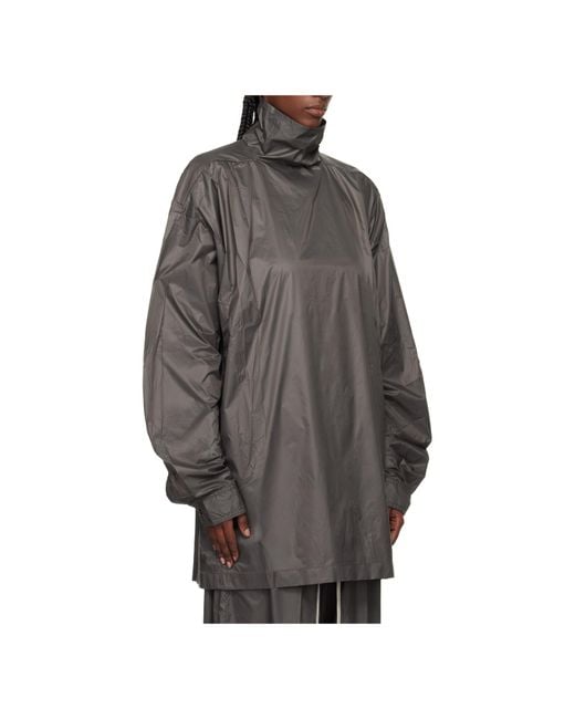 Rick Owens Gray Concordians Jumbo Turtleneck Sweater