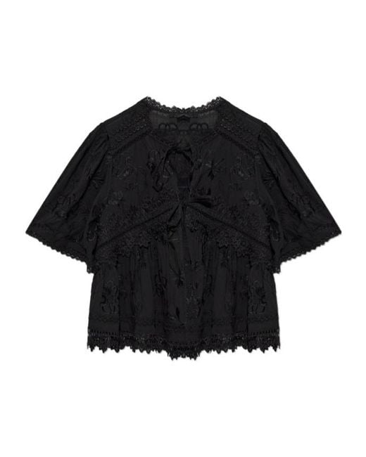 AllSaints Black Short-Sleeved Shirt