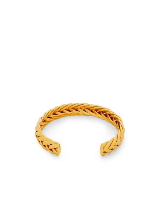 Loewe Metallic Thin Braided Cuff