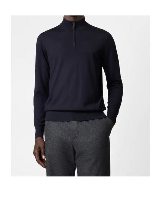 Tod's Blue Long-Sleeved Sweater for men