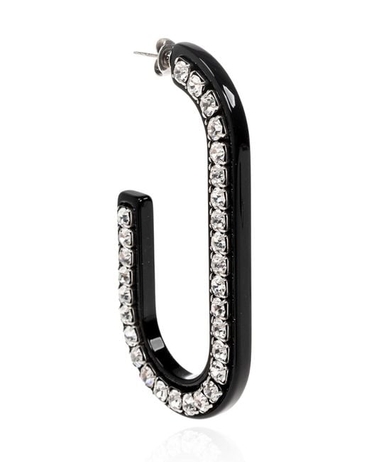 Isabel Marant Multicolor Crystal-Embellished Mismatched Earrings