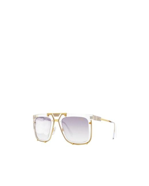 Cazal White Logo Sunglasses for men