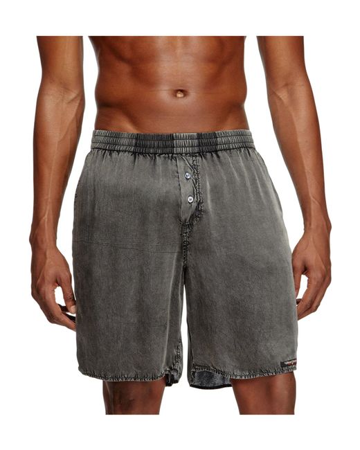 DIESEL Gray Silvo-Dnm Shorts for men