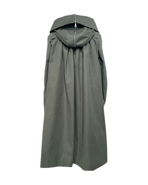 Dries Van Noten Gray Long-Sleeve Trench Coat