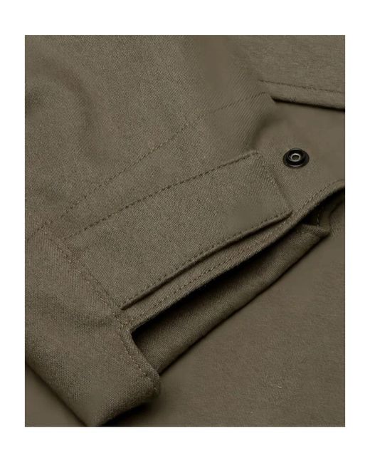 Stone Island Green Cotton Hooded Jacket for men