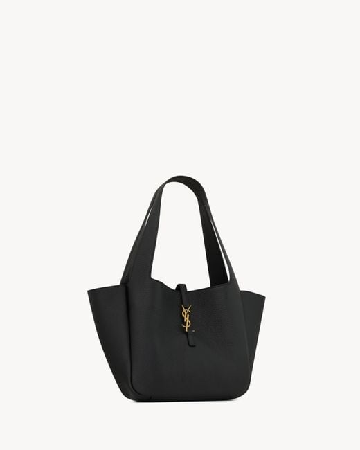 Saint Laurent Black Cabas Medium Tote Bag