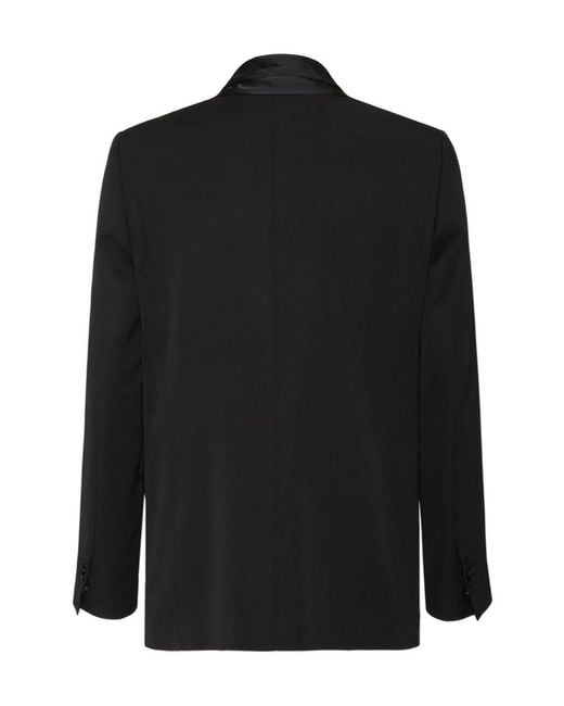 DSquared² Black X Magliano Scarf-Detailed Blazer for men