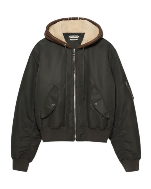 J.W. Anderson Black Hooded Bomber Jacket