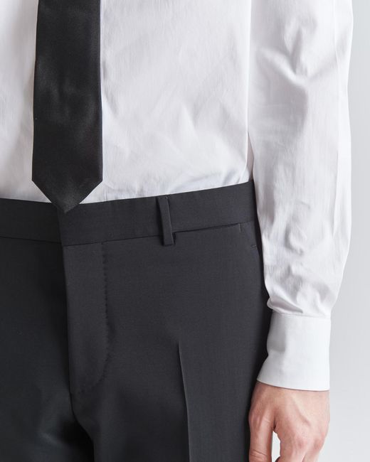Prada Black Single-Breasted Wool And Mohair Suit for men