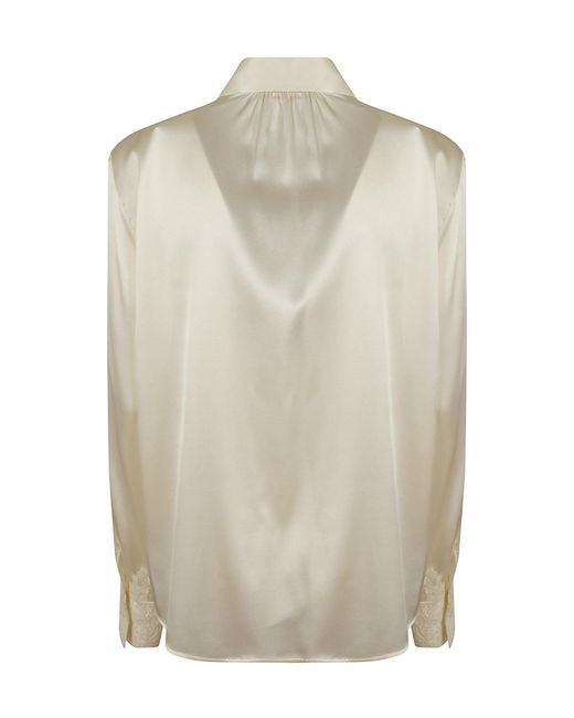 Ermanno Scervino Natural Long-Sleeved Shirt