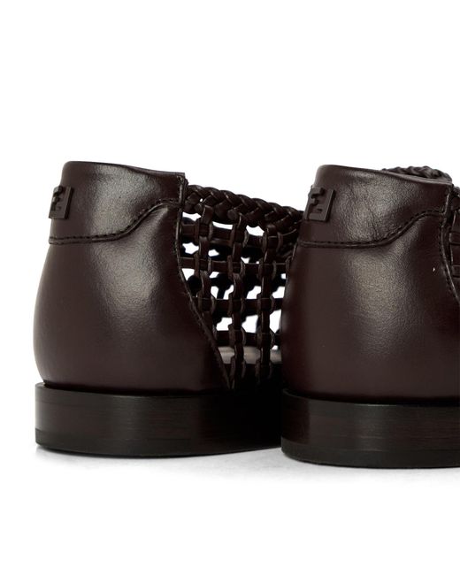 Fendi Black Simple Loafers for men