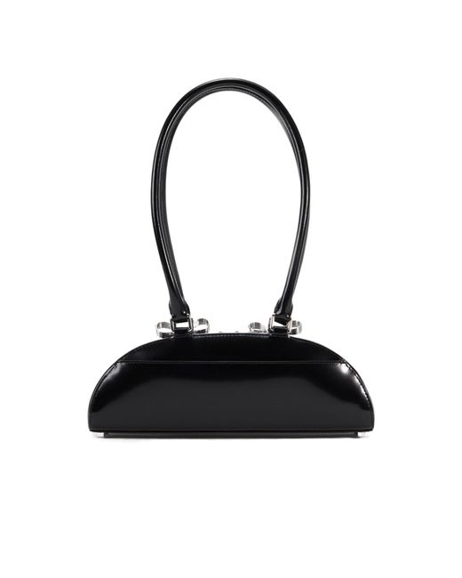 Self-Portrait Black Curved Shoulder Bag
