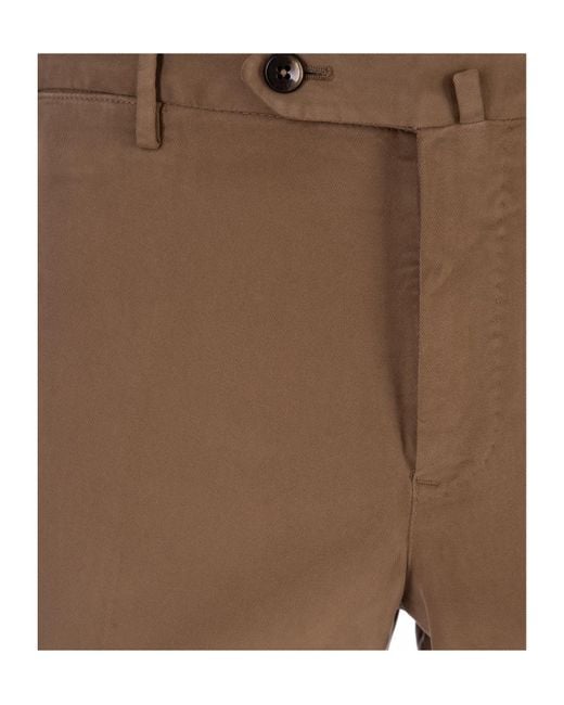 Pt Pantaloni Gray Pt Torino Slim Flat-Front Pants for men