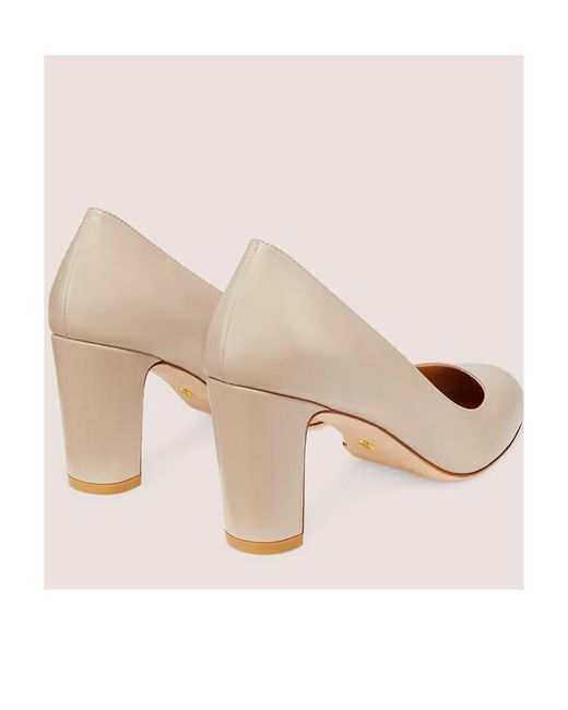 Stuart Weitzman White Logo High Heels