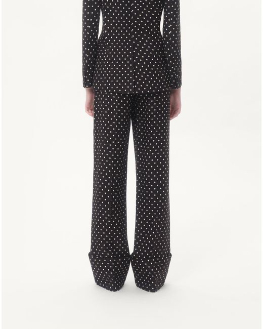 Valentino Gray Supergran Polka Dot Printed Pants