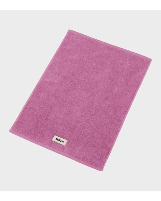 Tekla Purple Organic Cotton Bathroom Mat