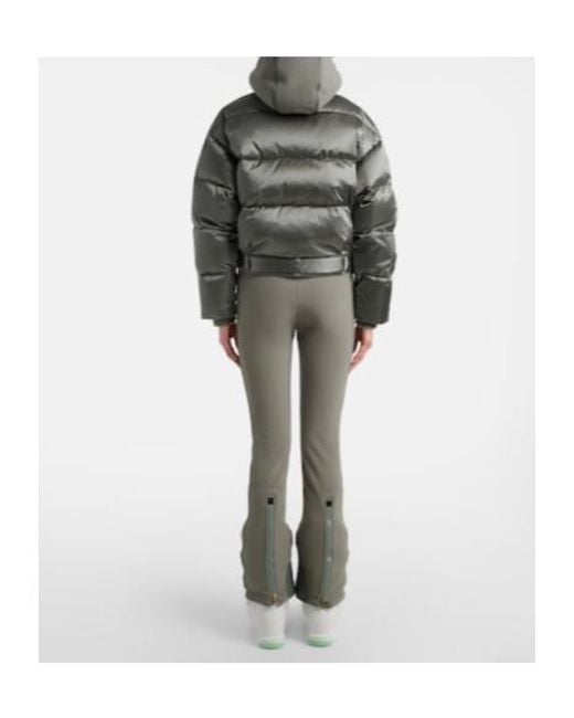 Bogner Gray Down Ski Suit And Jacket Set