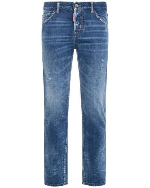 DSquared² Blue Belt-Loop Jeans