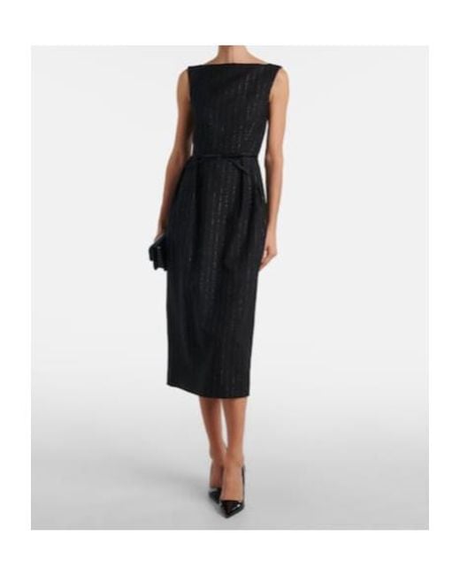 Erdem Black Midi Dress