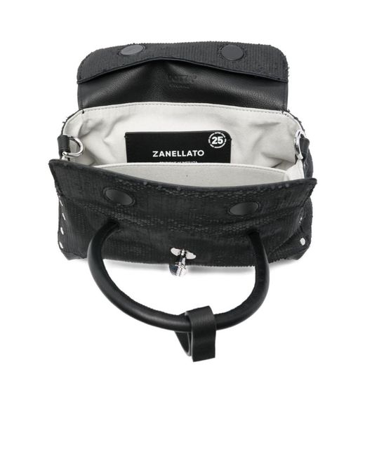 Zanellato Black Top Handle Shoulder Bag