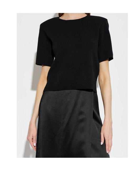 By Malene Birger Black Short-Sleeved T-Shirt