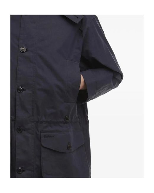 Barbour Black Endurance Hooded Cotton Jacket for men