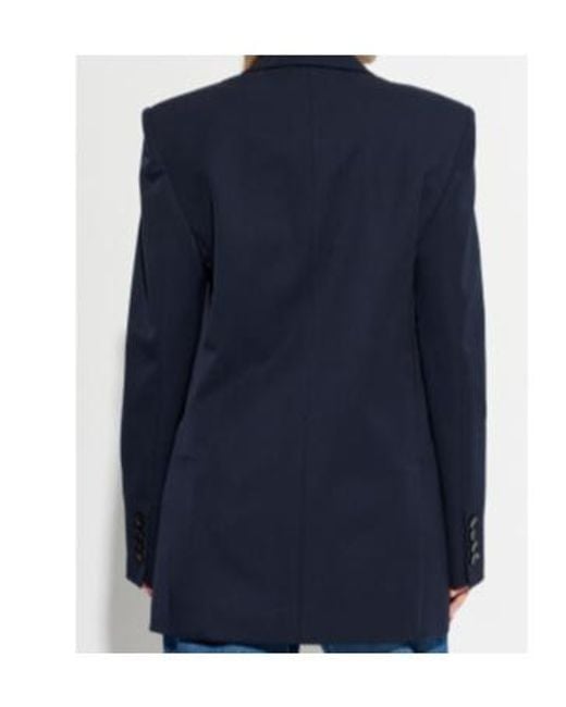 Stella McCartney Blue Oversized Double-Breasted Blazer