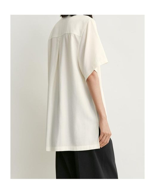 Totême  White Chest-Pocket Polo Shirt
