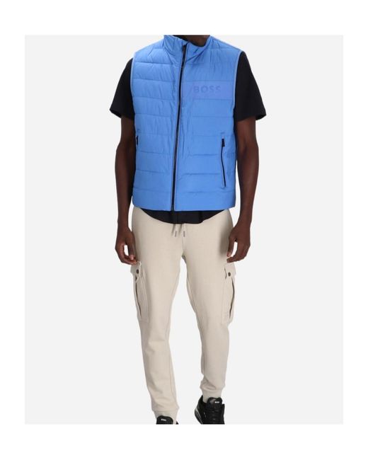 Boss Blue Logo Vest for men