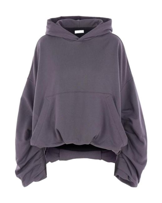 Dries Van Noten Purple Hannet Puffed Hoodie