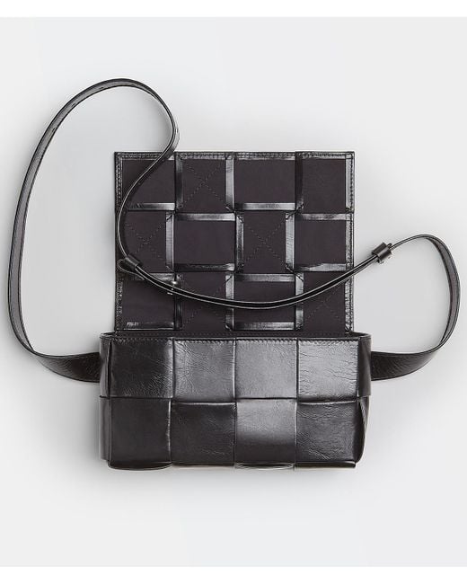 Bottega Veneta Black Mini Cassette Belt Bag for men