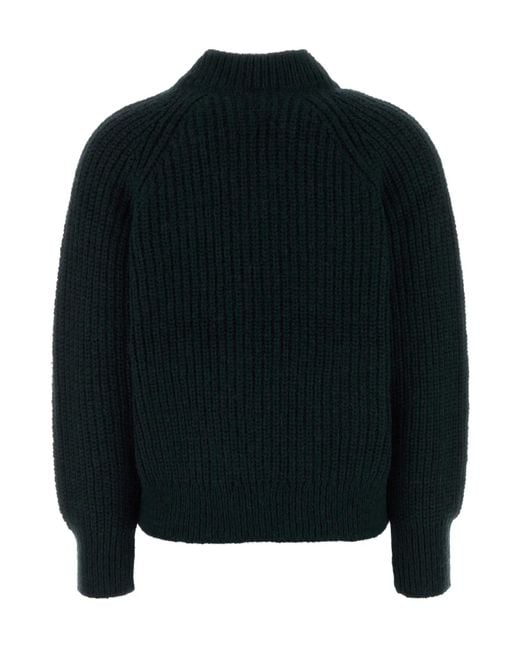 Anine Bing Black Kendrick Logo Crewneck Jumper