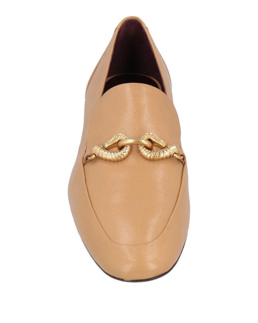 Tory Burch Natural Minimalist Leather Loafers