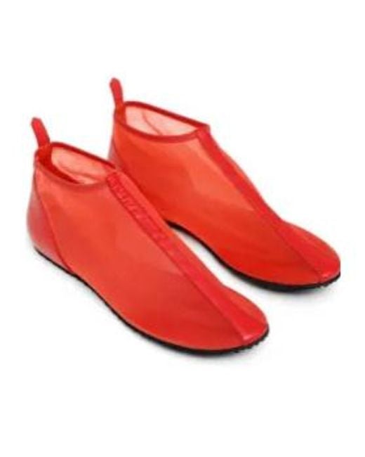 GIMAGUAS Red Mesh Ankle Boots