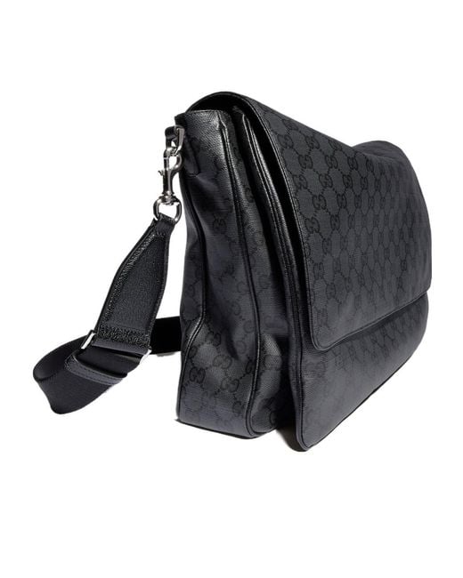 Gucci Black Essence Classic Medium Crossbody Bag for men