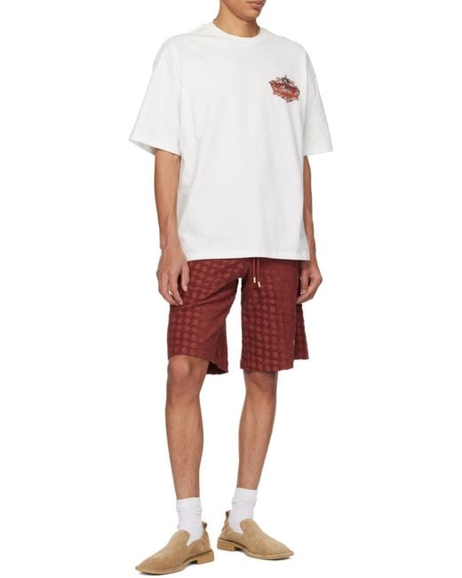 Amiri Logo Embroidered Drawstring Shorts for men