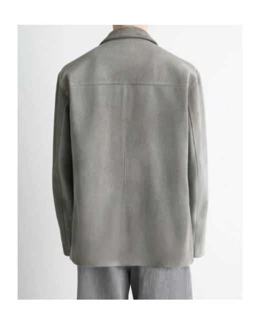 Lemaire Gray Single-Breasted Jacket for men
