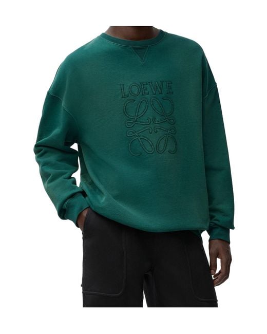 Loewe Green Regular Fit Sweatshirt for men