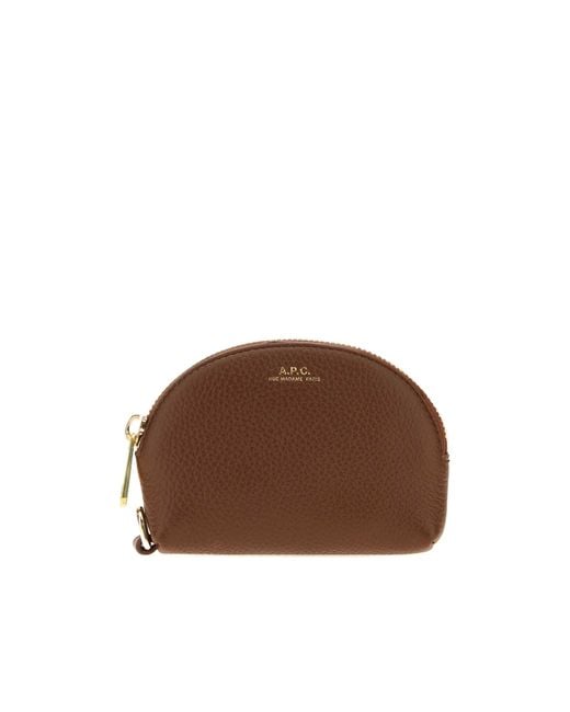 A.P.C. Brown Neige Zip-Around Wallet
