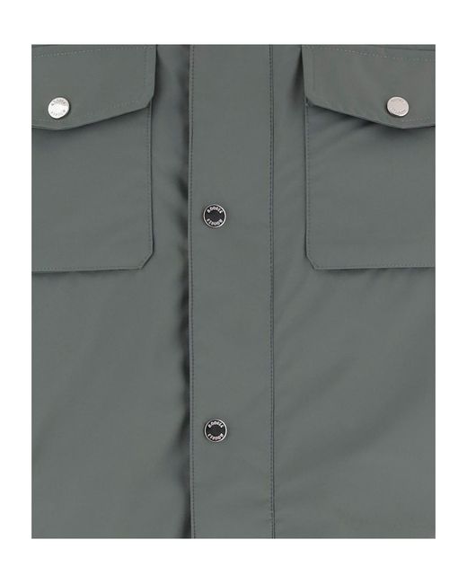 Moorer Gray Fenzi Stu High Neck Jacket for men