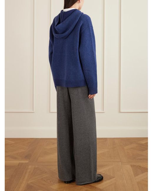 The Elder Statesman Blue Canyon Cashmere Zip-Up Hoodie