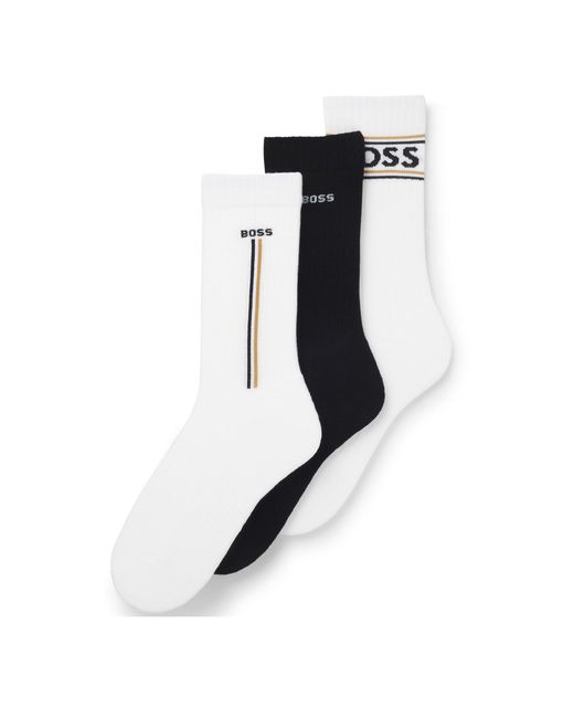Boss White Casual And Comfortable Socks for men